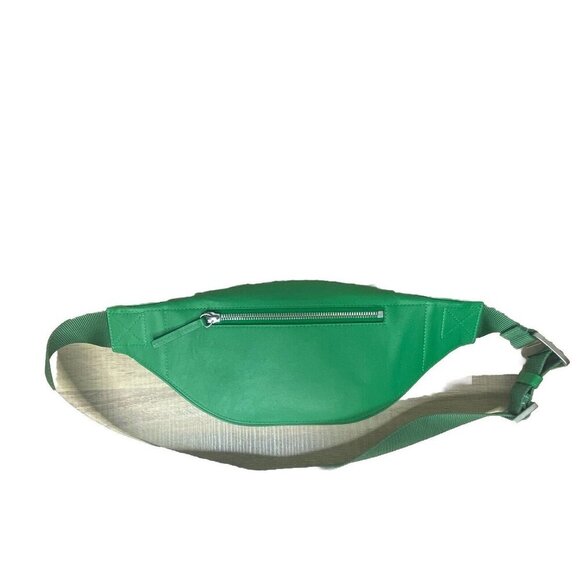 Jacquemus La Banane Meunier Bumbag Belt Bag Kelly Green Crossbody Silver Logo - Picture 13 of 15